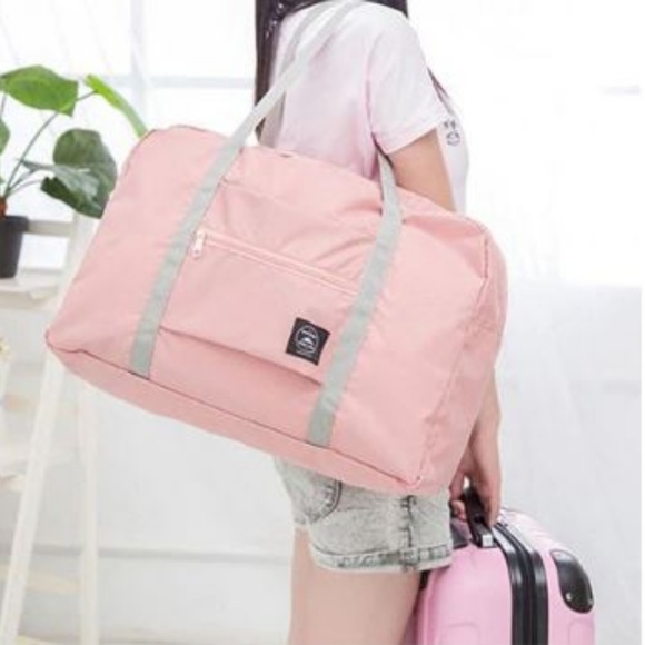 NEW Fold Travel Luggage Bag (Pink/Blue/Red/Navy) - Picture 2 of 8